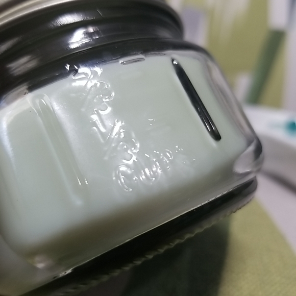 Luminessence Basil And Mint Scented Candle, 3 oz. In A Cute Mason Jar - Picture 6 of 7